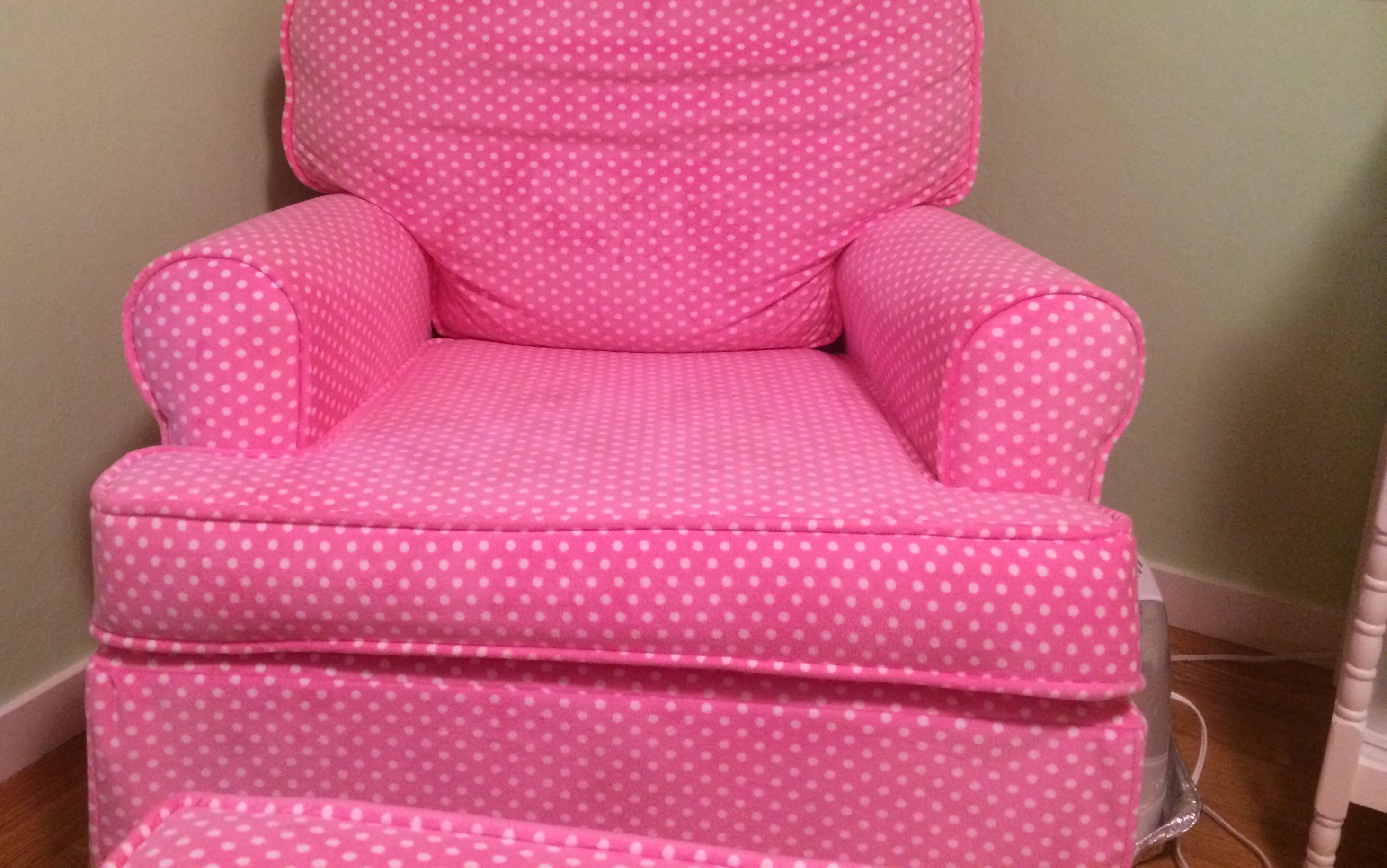 pink rocker glider