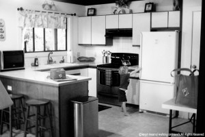 The kitchen in one of our vacation rentals.