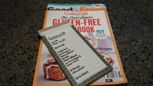 Recipes and grocery list